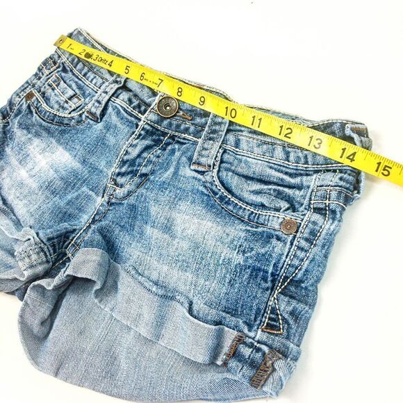 Two Pieces - Black Cropped Cami Sz M/S & Truce Daisy Dukes Jean Shorts Sz 3 - Picture 15 of 16